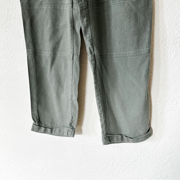 A Pea In The Pod Maternity Olive Green Linen Blend Pants - Picture 4 of 8